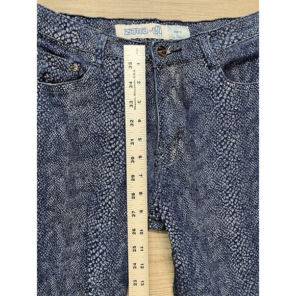 Zana Di Flared Snakeskin Print Jeans Women’s Size 9 - Picture 3 of 9